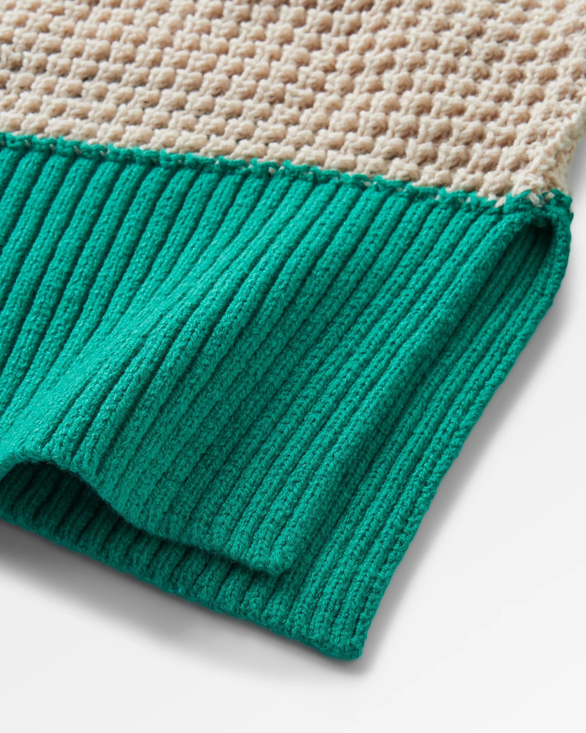 Reflection Stripey Jumper - Vintage White/Greenlake Stripe