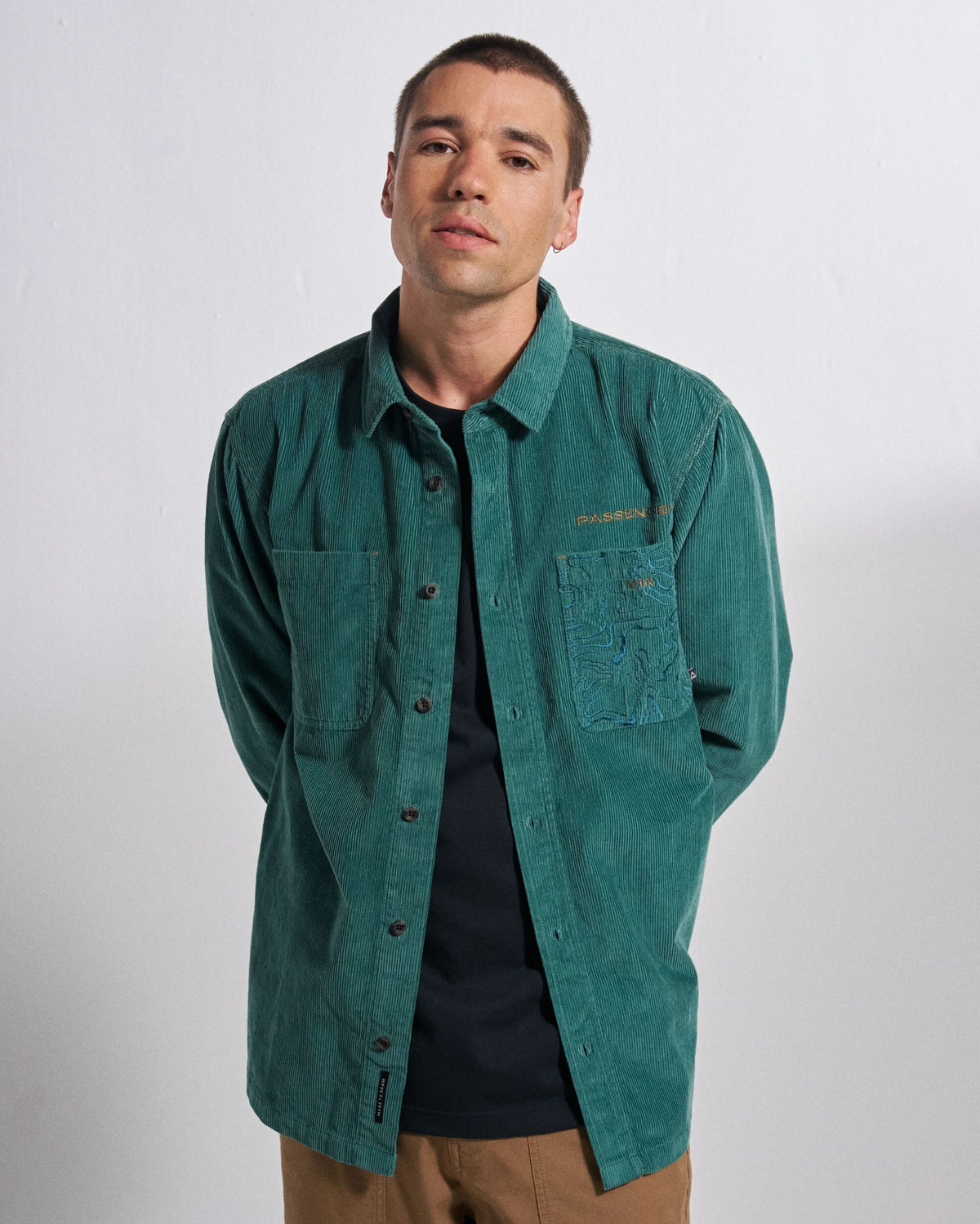 Backcountry Cord LTD Shirt - Deep Ocean - Studio Model