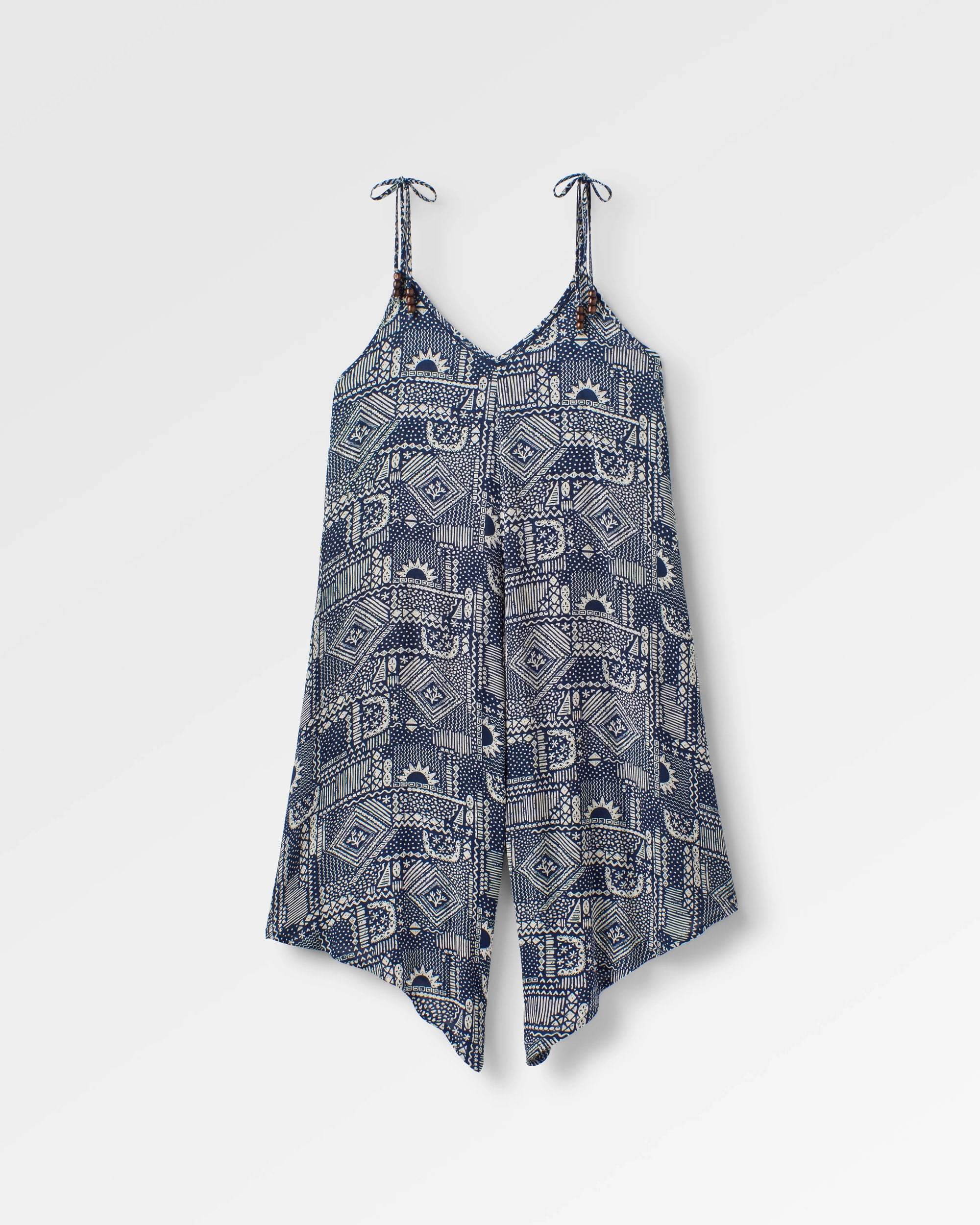 Copetín Jumpsuit - Vintage Patchwork Navy - Flatlay