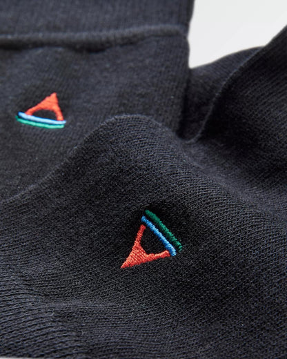 Organic Crew Socks - Black