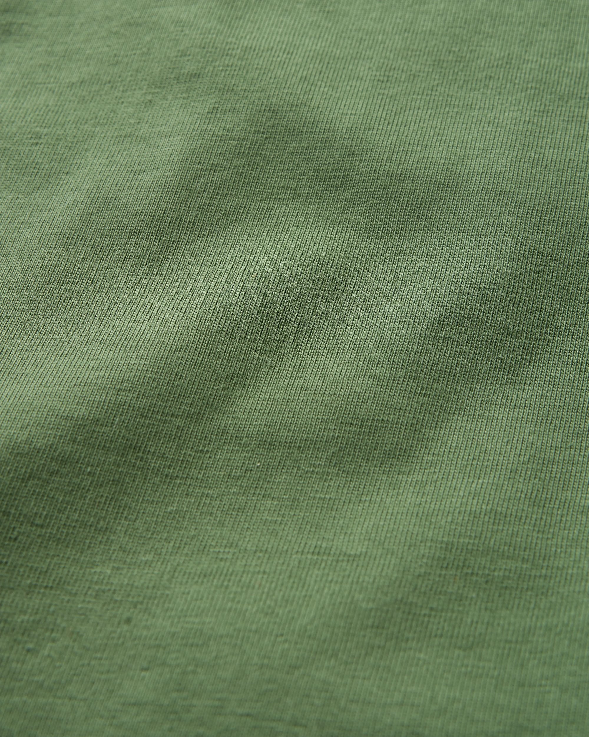 Trees Organic Cotton T-Shirt - Wild Green - Flatlay