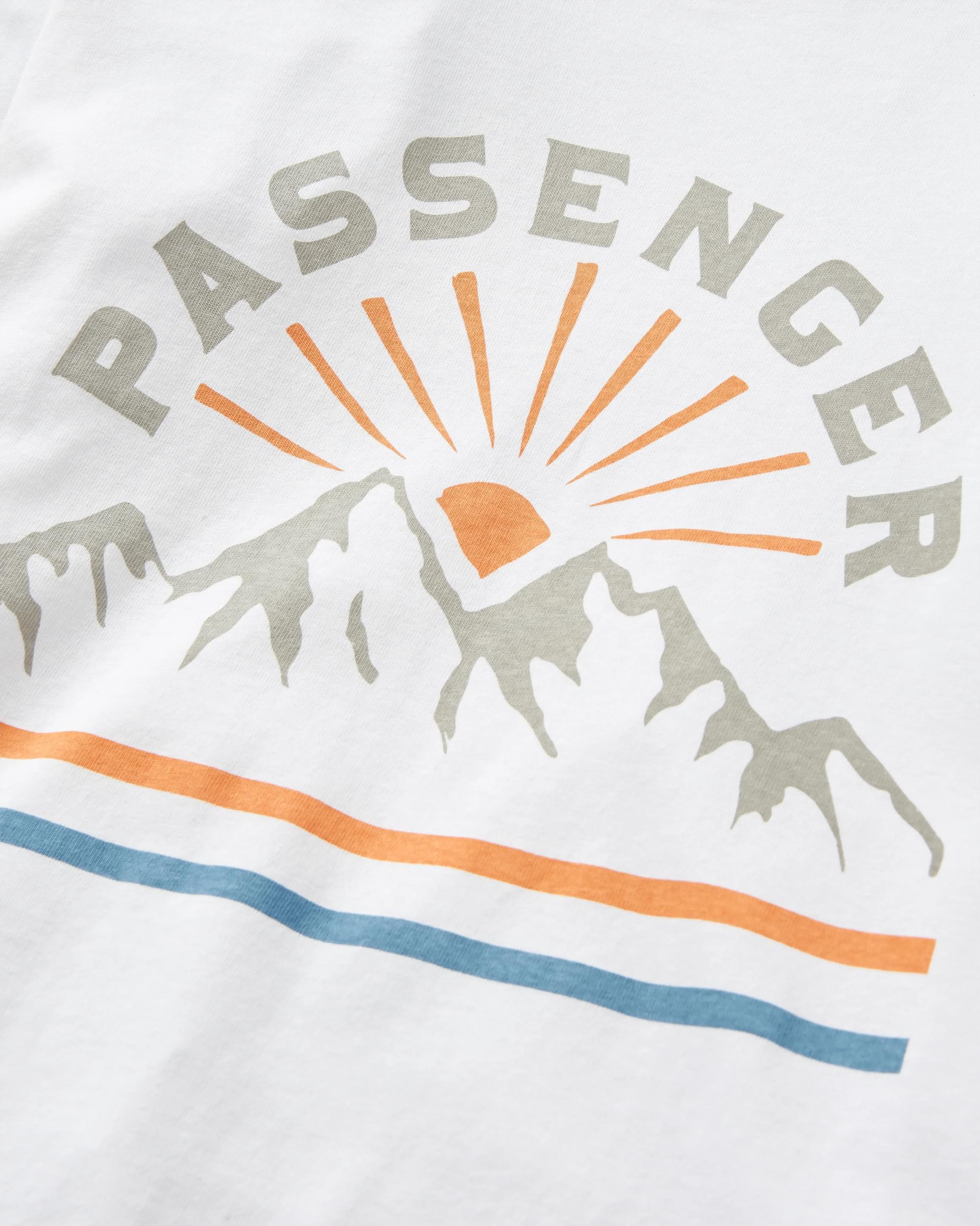 Wander LS T-Shirt - White - Flatlay