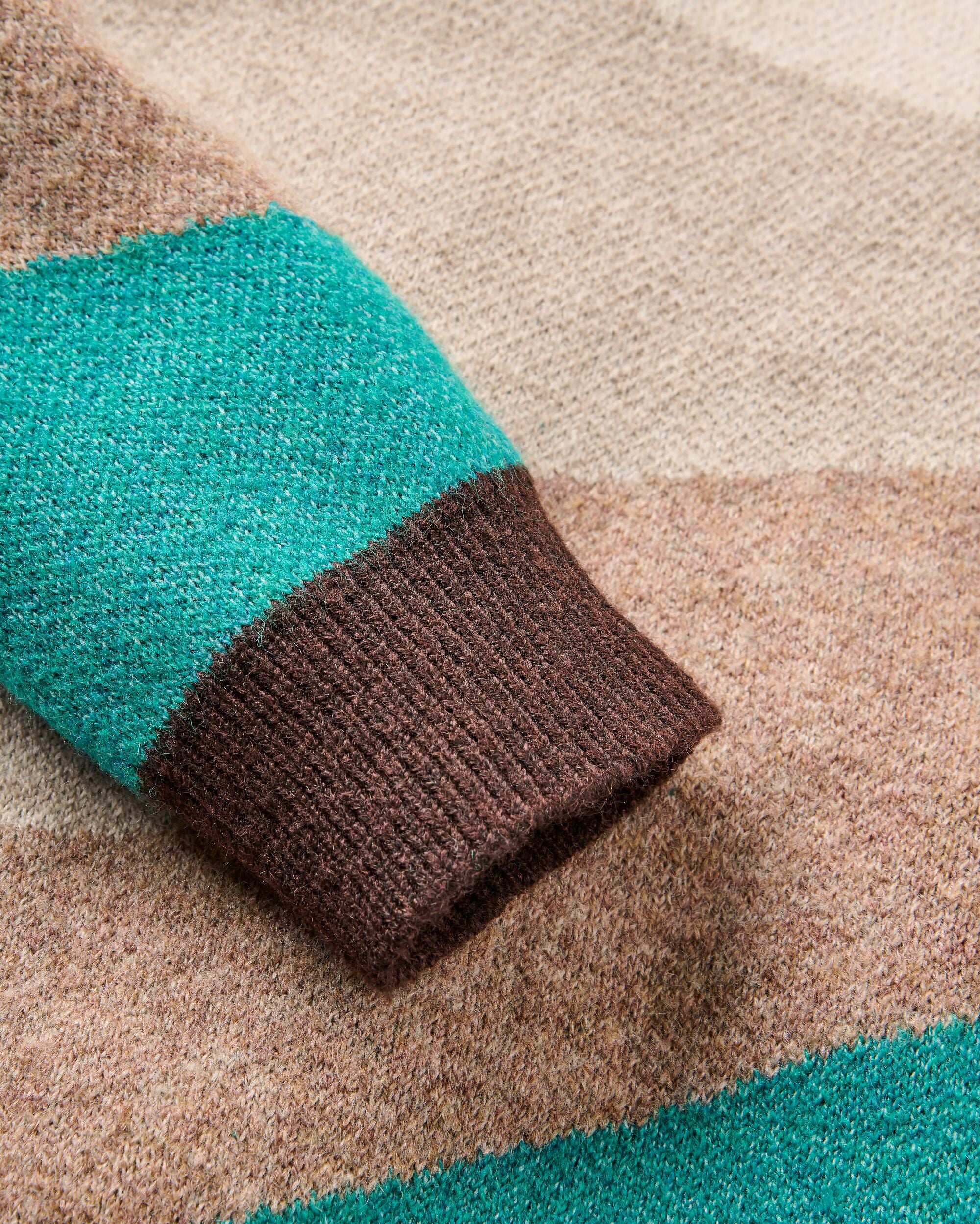 Scenic Recycled Knitted Jumper - Scenic Oat - Flatlay