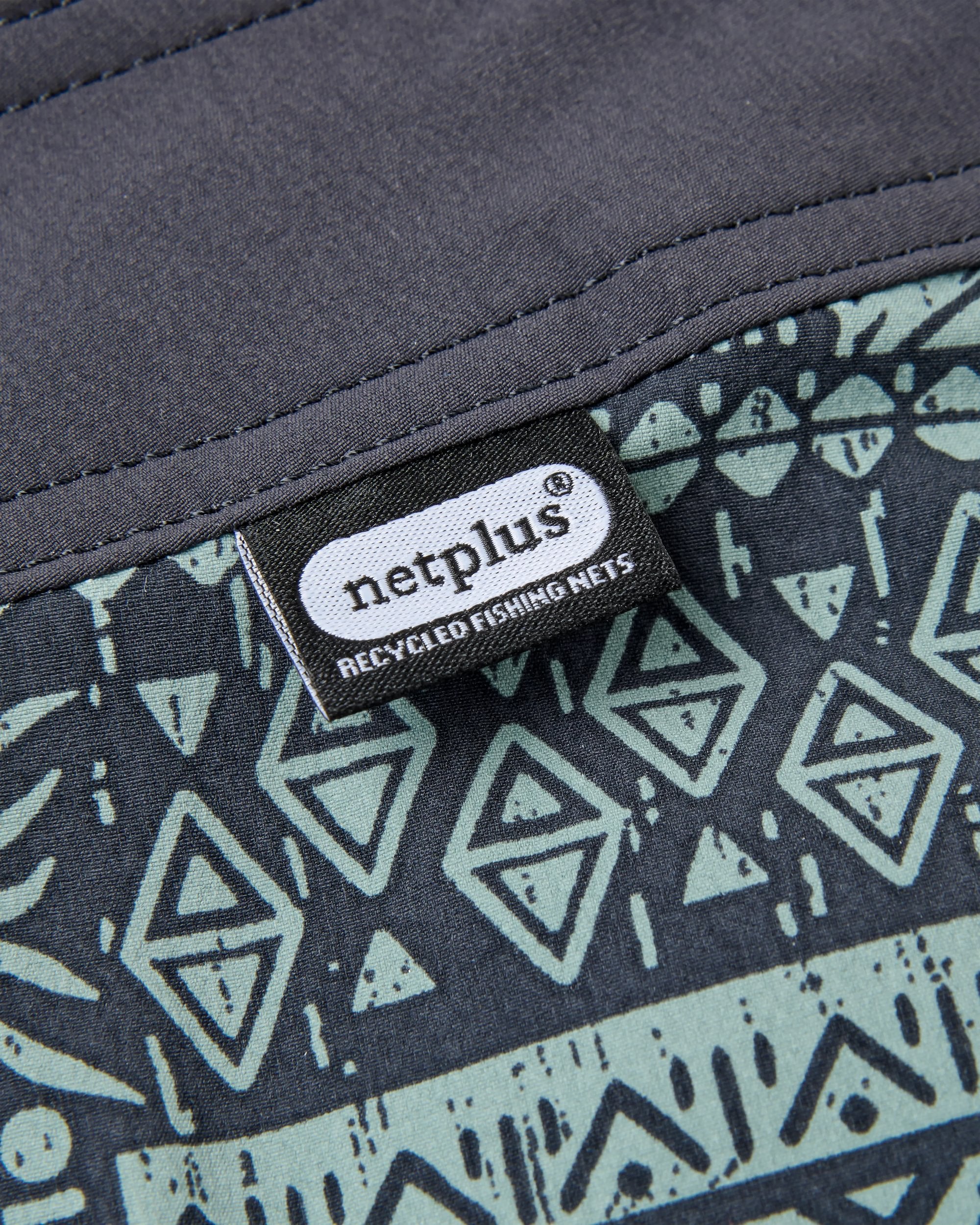 Cruiser NetPlus® 19" Boardshort - Patchwork Faded Black - Flatlay
