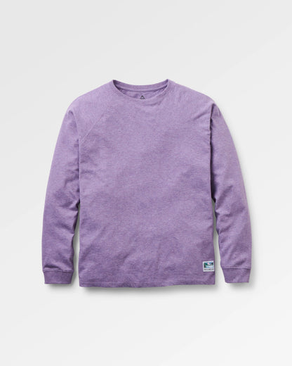 Legacy LS T-Shirt - Purple Haze Marl - Flatlay
