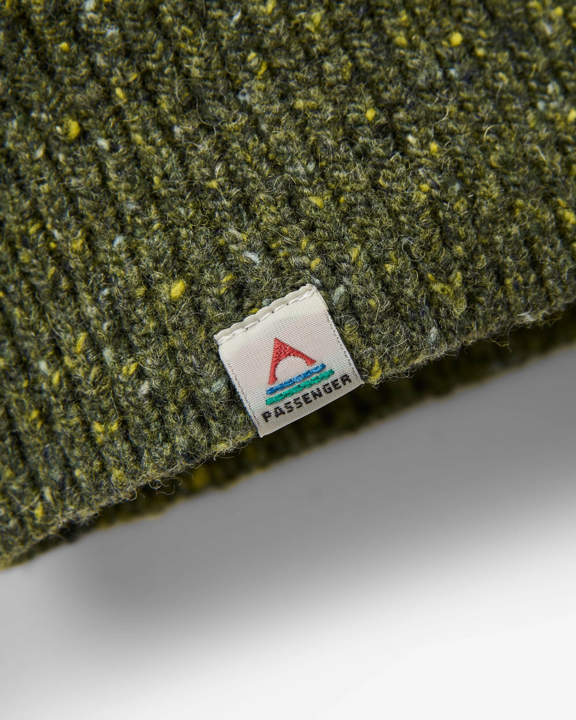Sandbar Merino Blend Knitted Jumper - Khaki - Flatlay