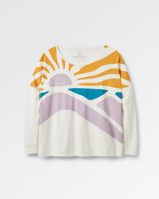 Sunsets Organic LS T-Shirt - Marshmallow