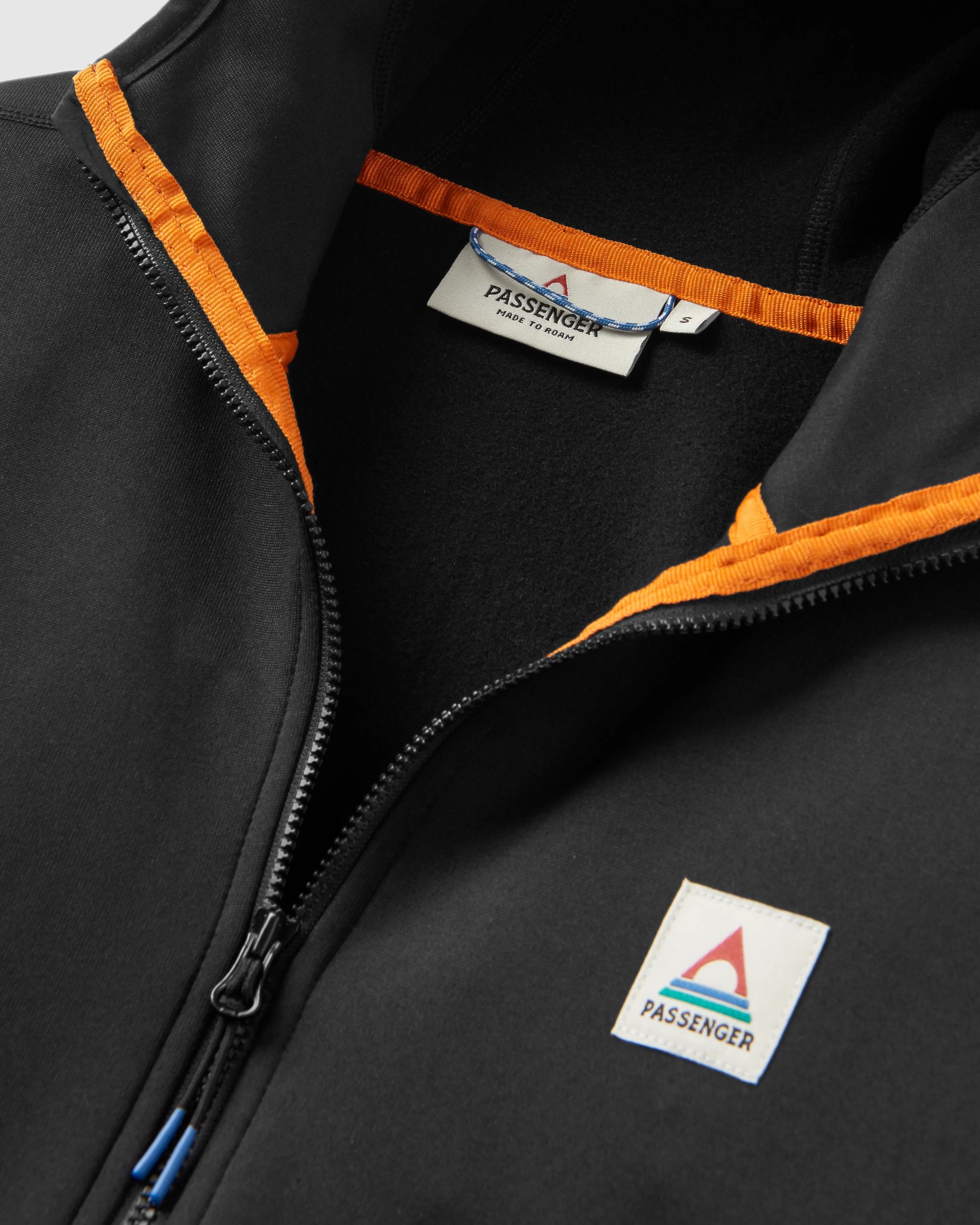 Wintergreen Recycled Polartec® Fleece Hoodie - Black - Flatlay