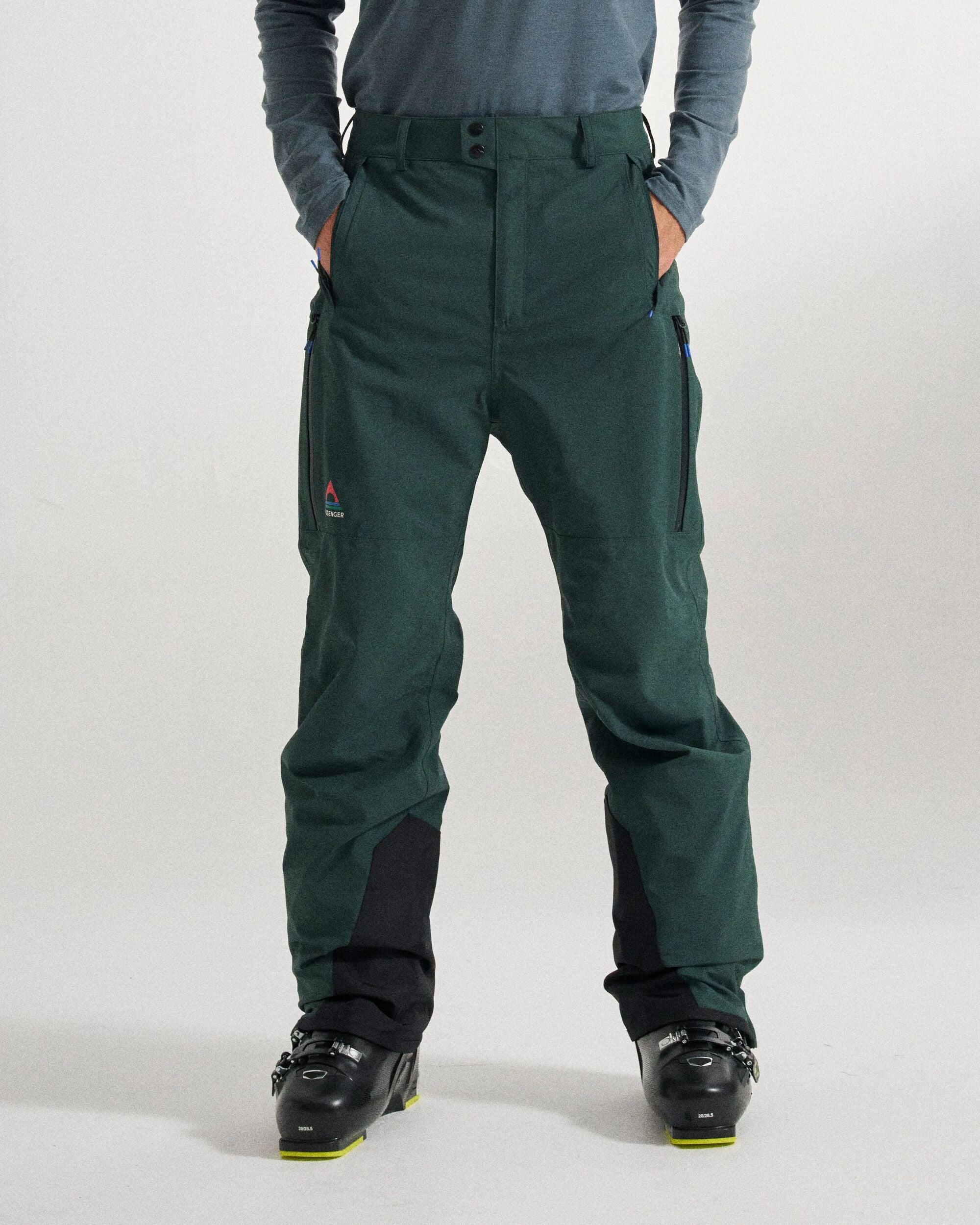 Snowscape Men's Recycled Pant - Dark Fern  - Studio Model