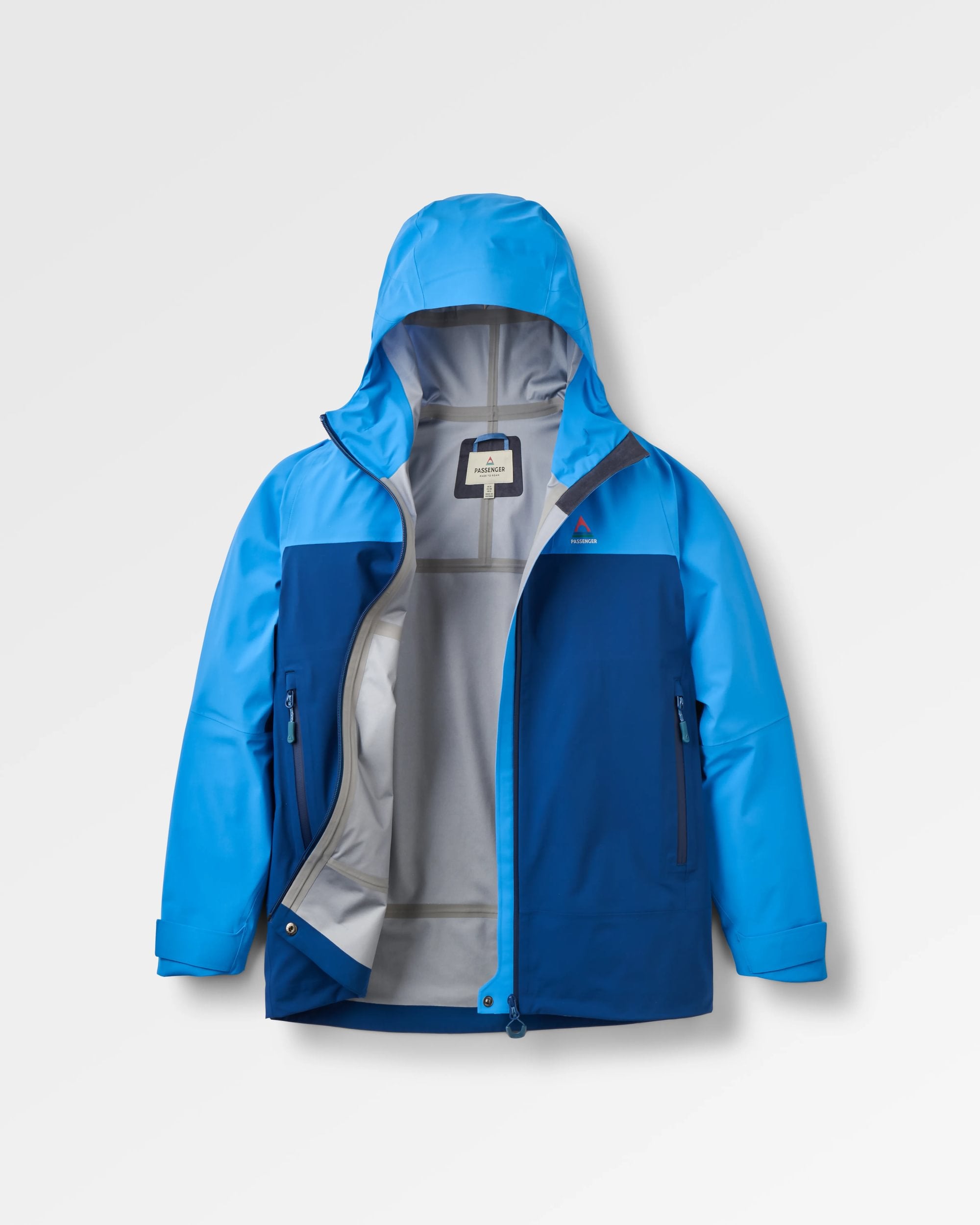 Womens Trailscape 3L Waterproof Jacket - Blue Navy/Marine Blue - Flatlay