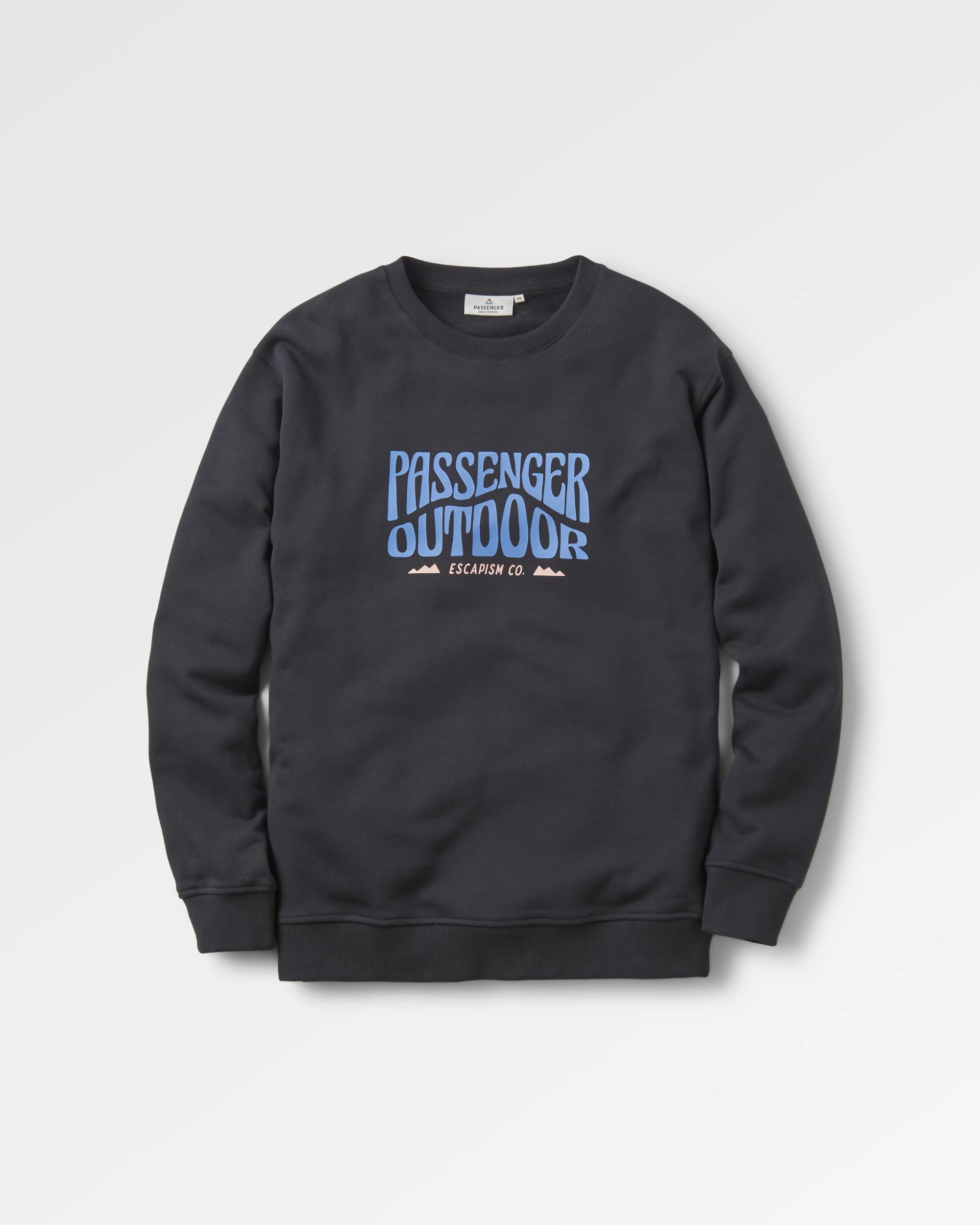 Yuca Organic Cotton Sweatshirt - Black - Flatlay