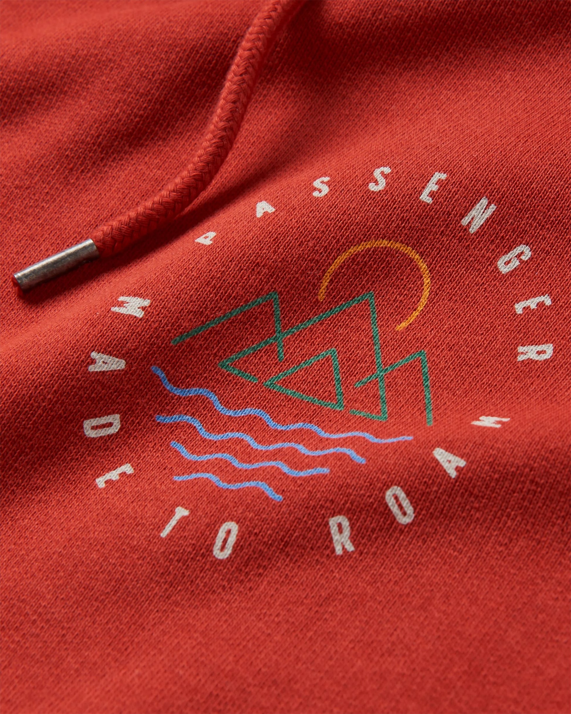 Escapism Recycled Cotton Hoodie - Red Ochre