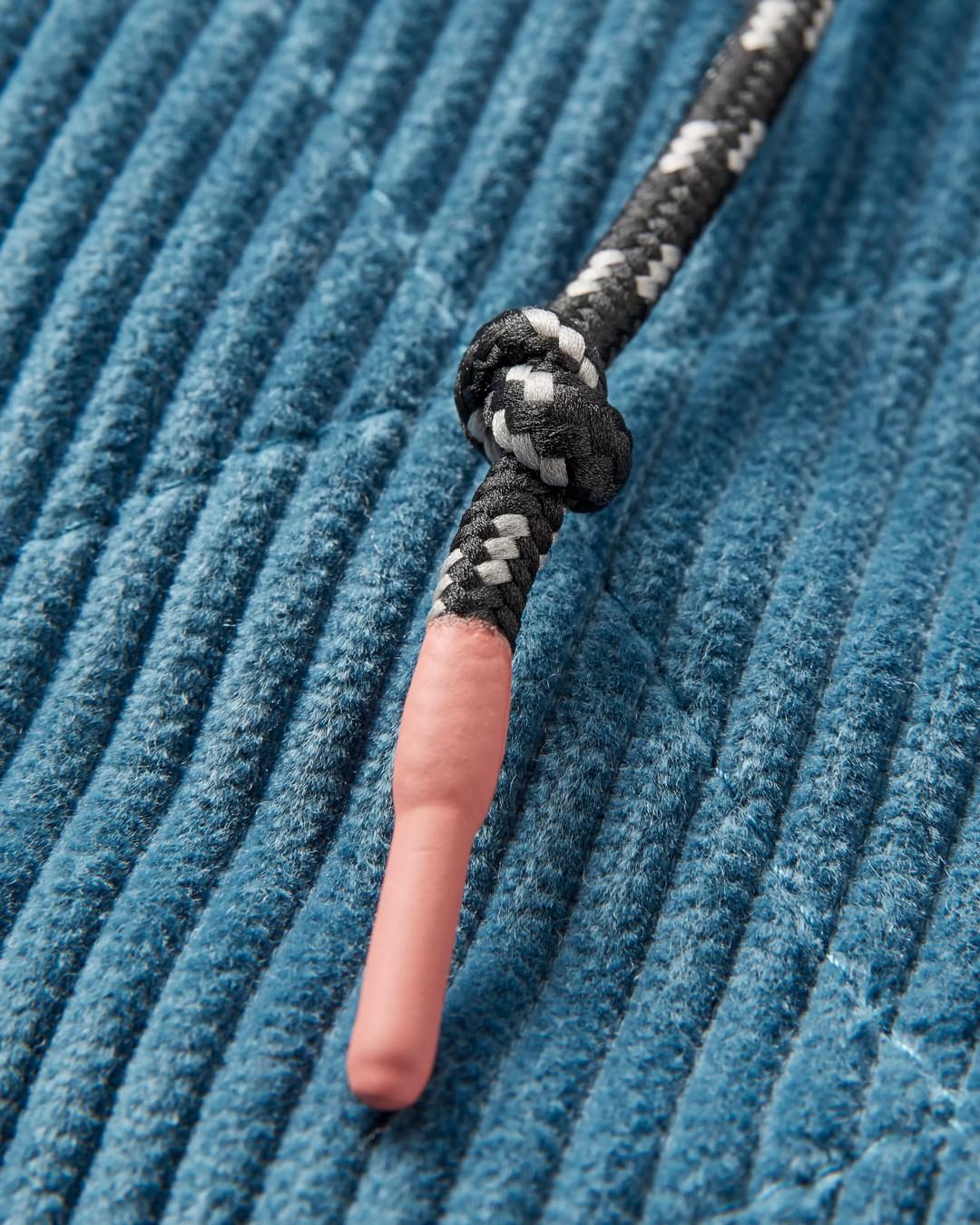 Awaken Recycled Deep-Pile Sherpa Fleece - Washed Blue - Flatlay