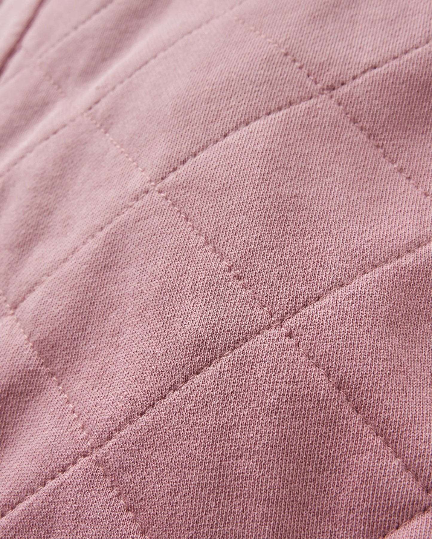 Clementine Recycled Quilted Popper Up Hoodie - Pink Haze