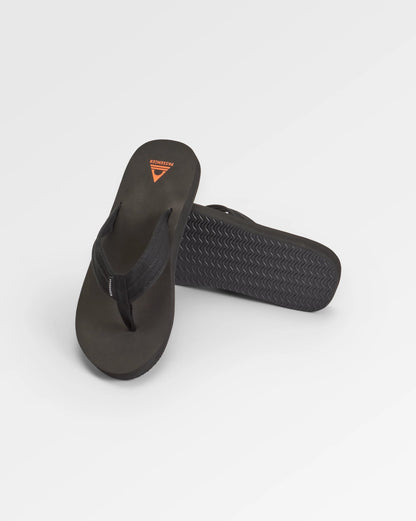 Santos Flip Flop - Black - Flatlay