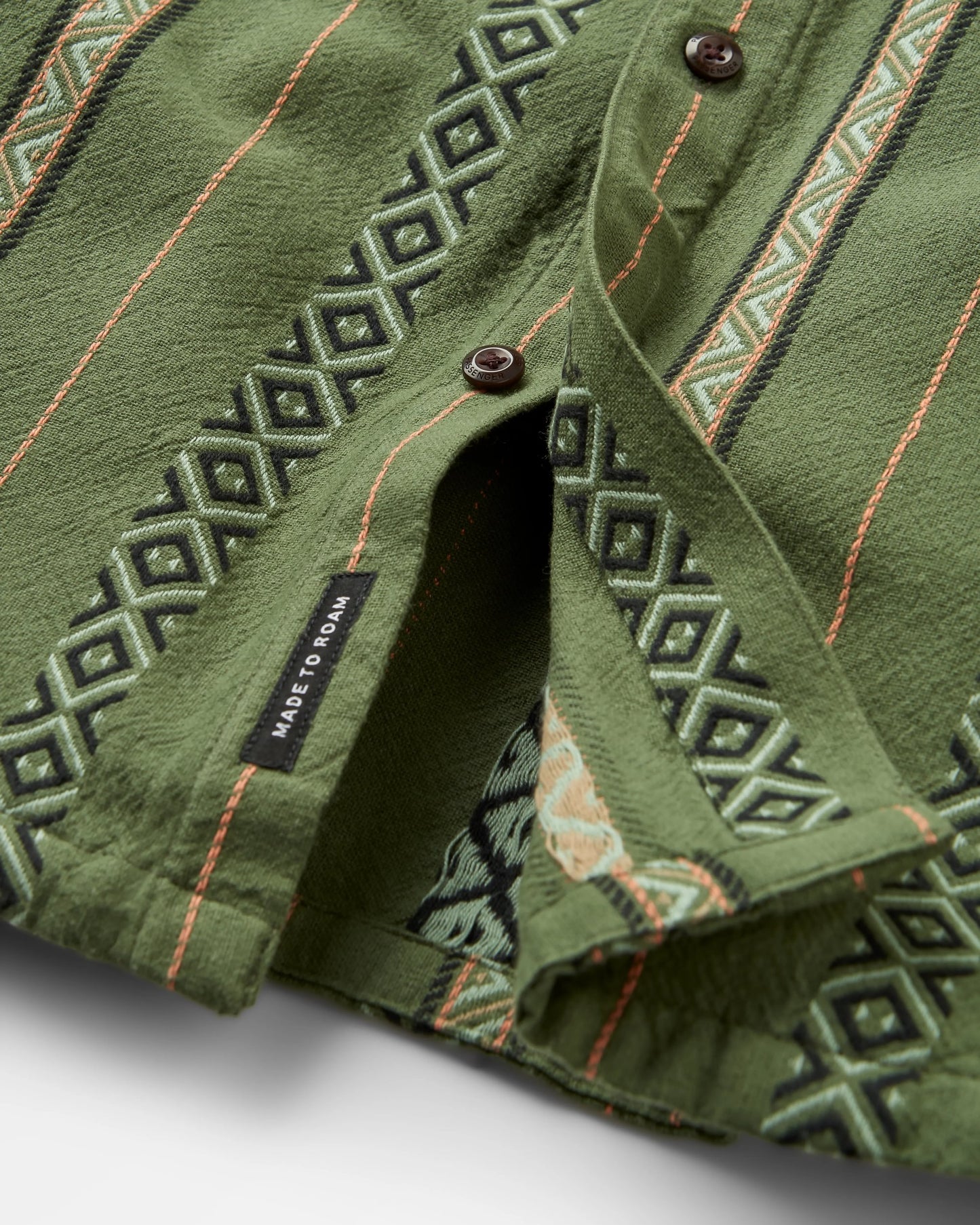 Voyage Jacquard Shirt - Wild Green Stripe