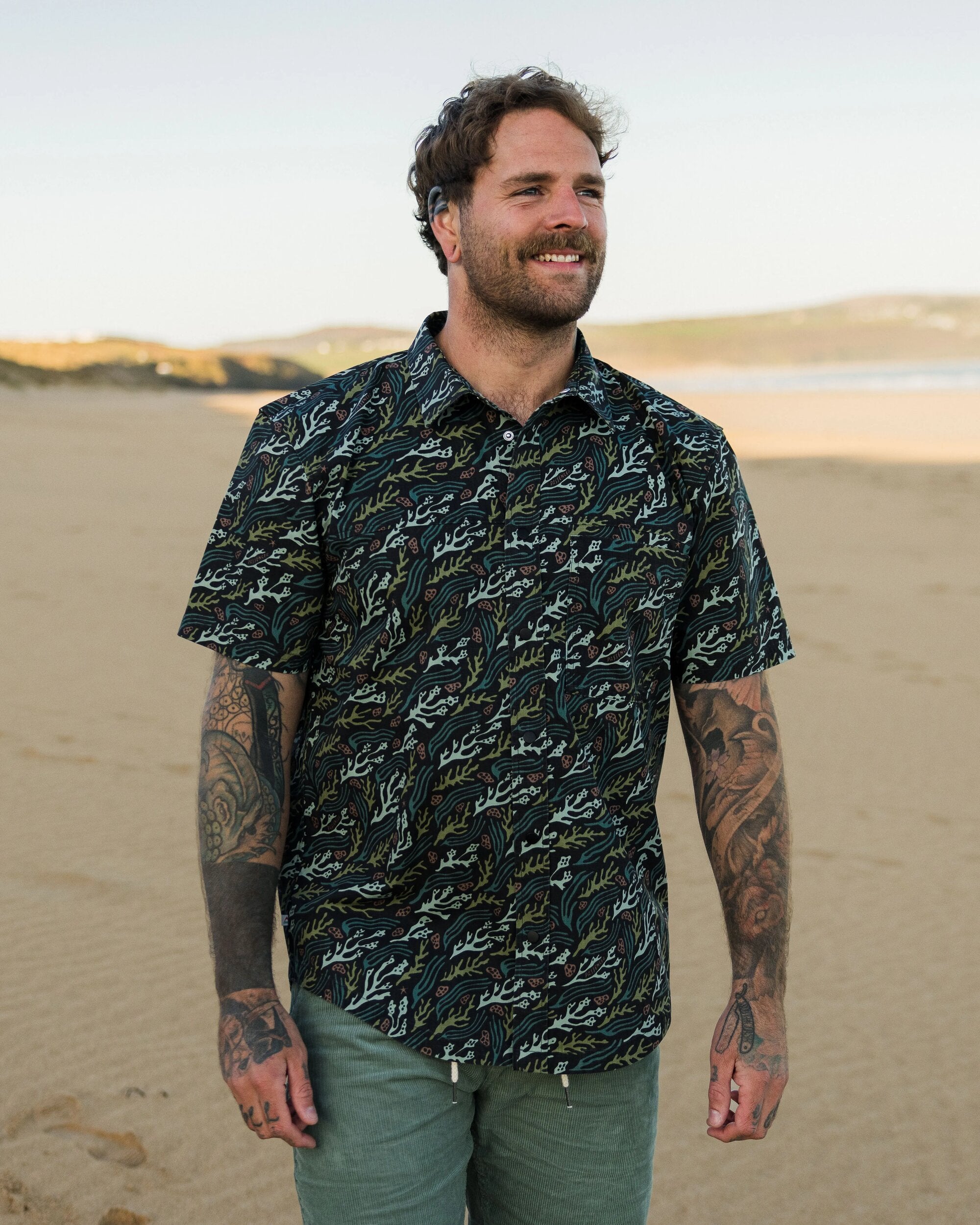 Way Ripstop Short Sleeve Shirt - Ocean Current Black - Lifestyle