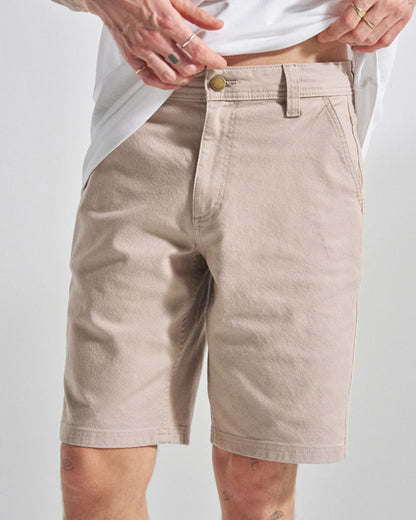 Vantage Cotton Canvas Short - Simply Taupe - Studio Model