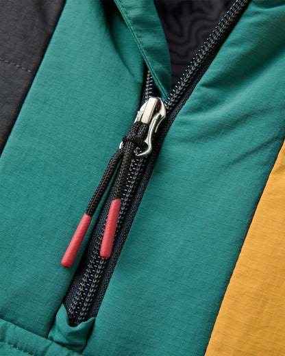 Oceanic Insulated Anorak - Faded Black/Deep Ocean - Flatlay