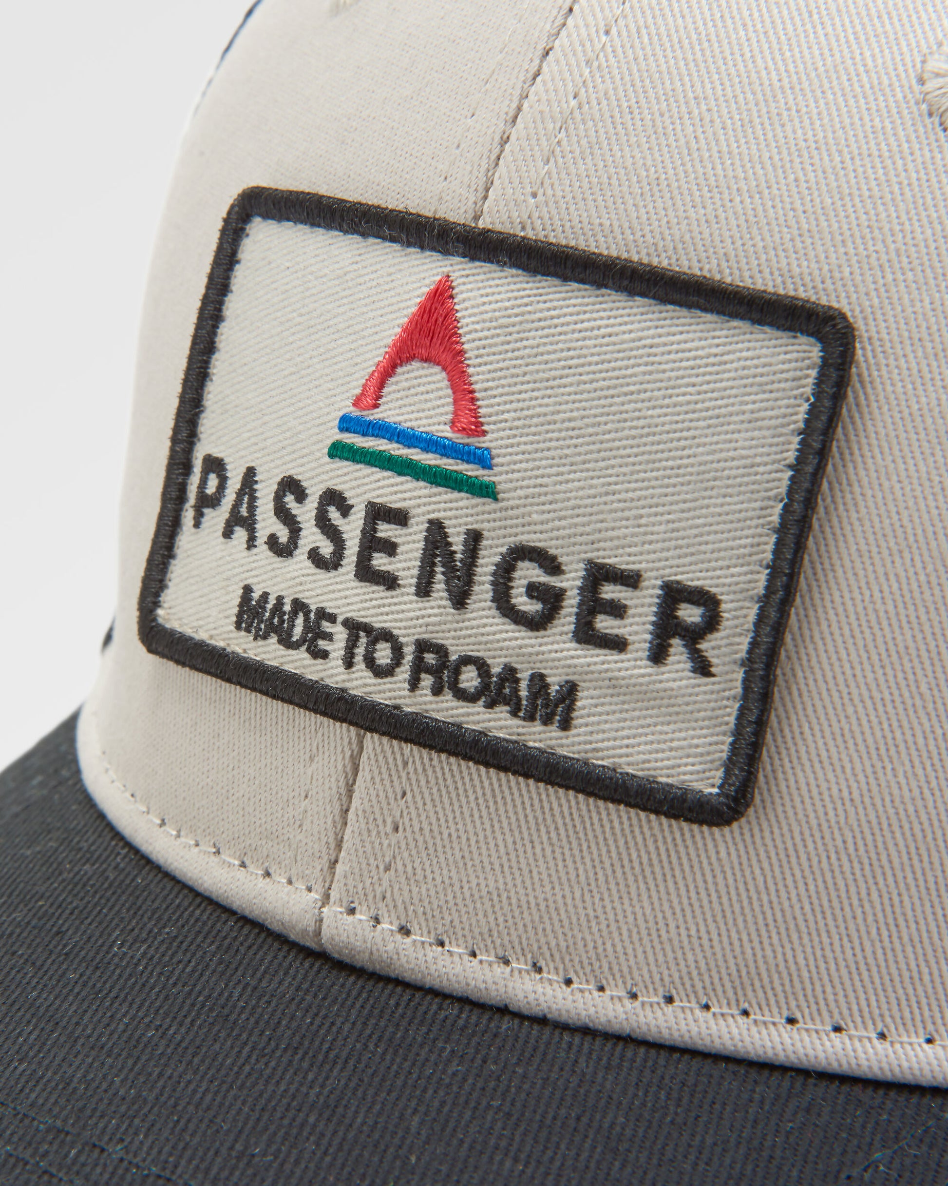 Core Organic Cotton Trucker Cap - Black/ White - Flatlay