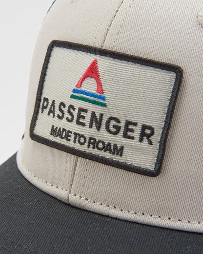 Core Organic Cotton Trucker Cap - Black/ White - Flatlay