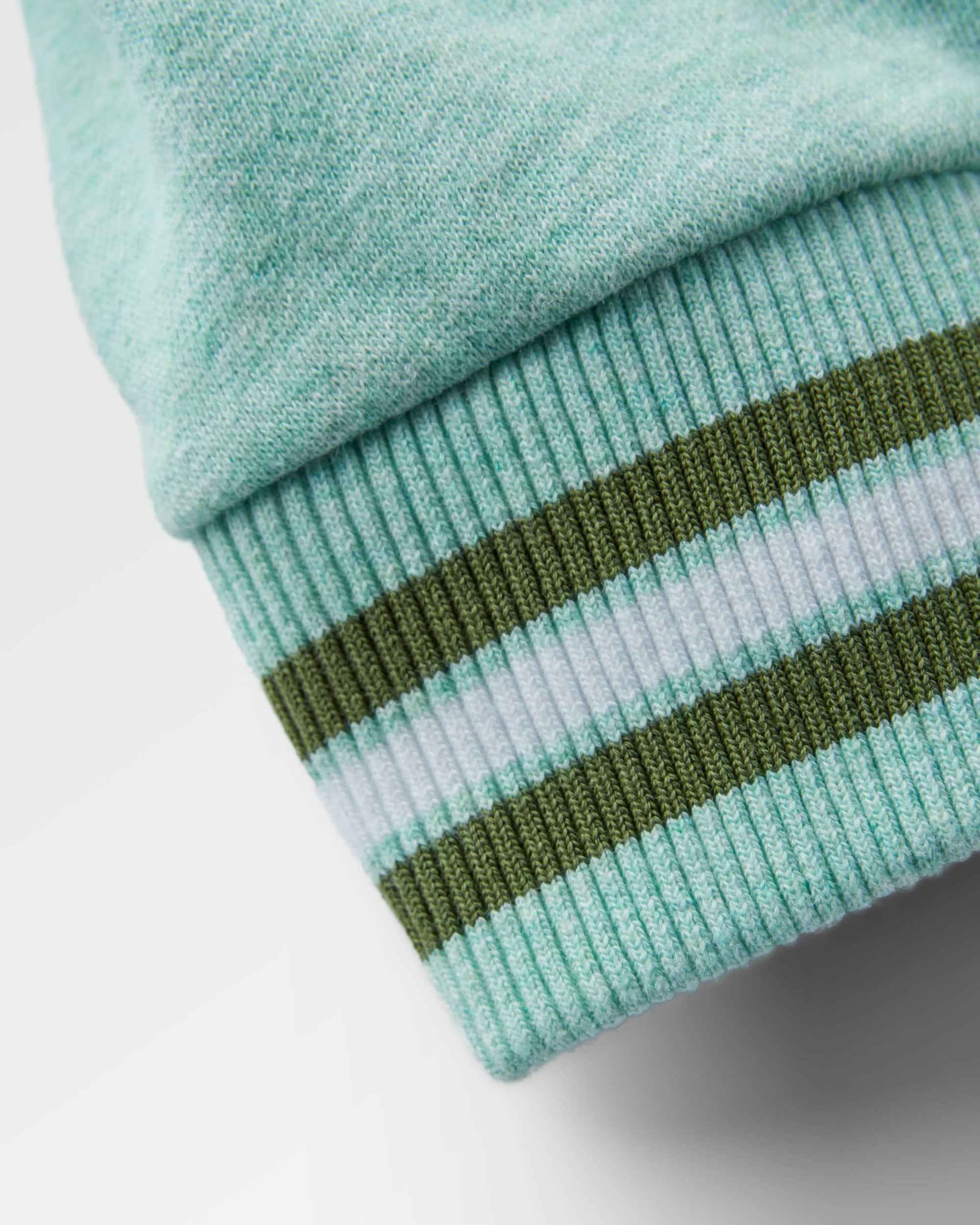 Fade Organic Cotton Sweatshirt - Aqua Marl - Flatlay