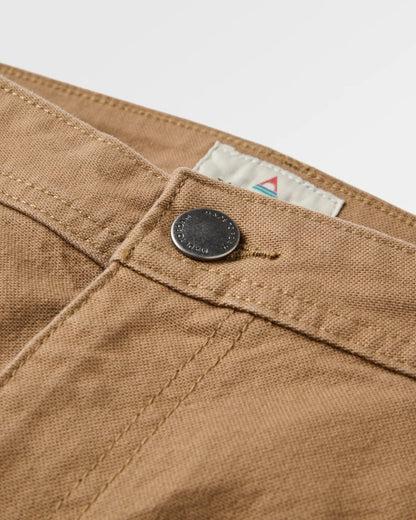 Vantage Cotton Canvas Trouser - Caramel - Flatlay