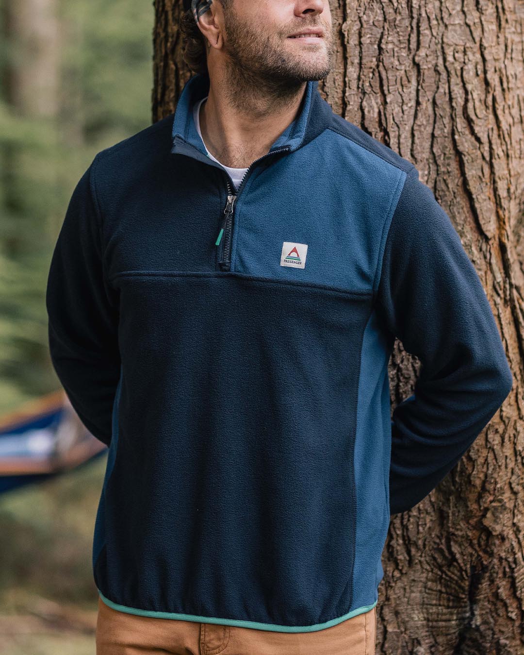 Root Recycled Polar 1/4 Zip Fleece - Deep Navy