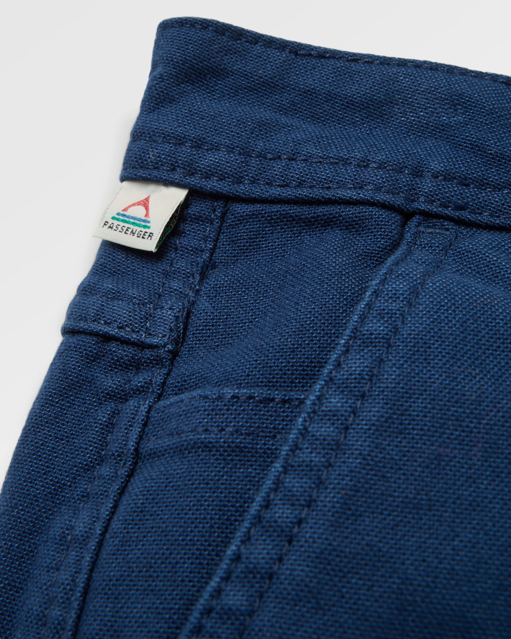 Vantage Organic Cotton Trouser - Rich Navy - Flatlay
