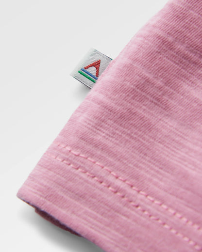 Laidback Recycled Cotton T-shirt - Pink Haze - Flatlay