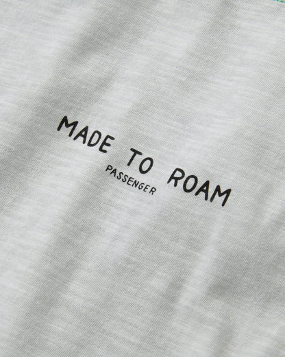 Explore LS Raglan T-Shirt - Light Grey Marl - Flatlay