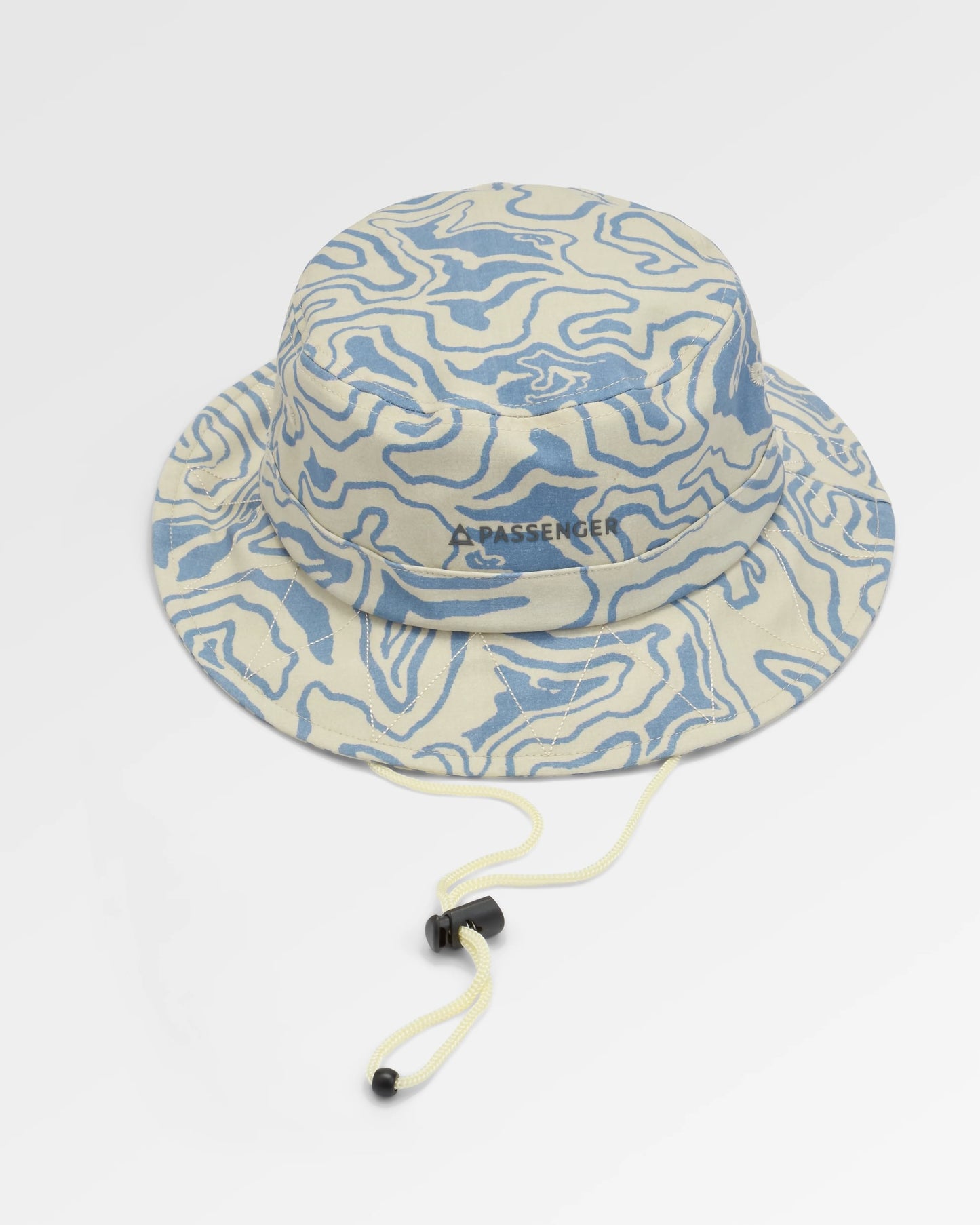 Shaded Organic Bucket Hat - Strata Swirl Birch - Flatlay