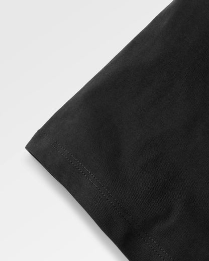 Classic Wordmark Regular Fit T-Shirt - Black - Flatlay