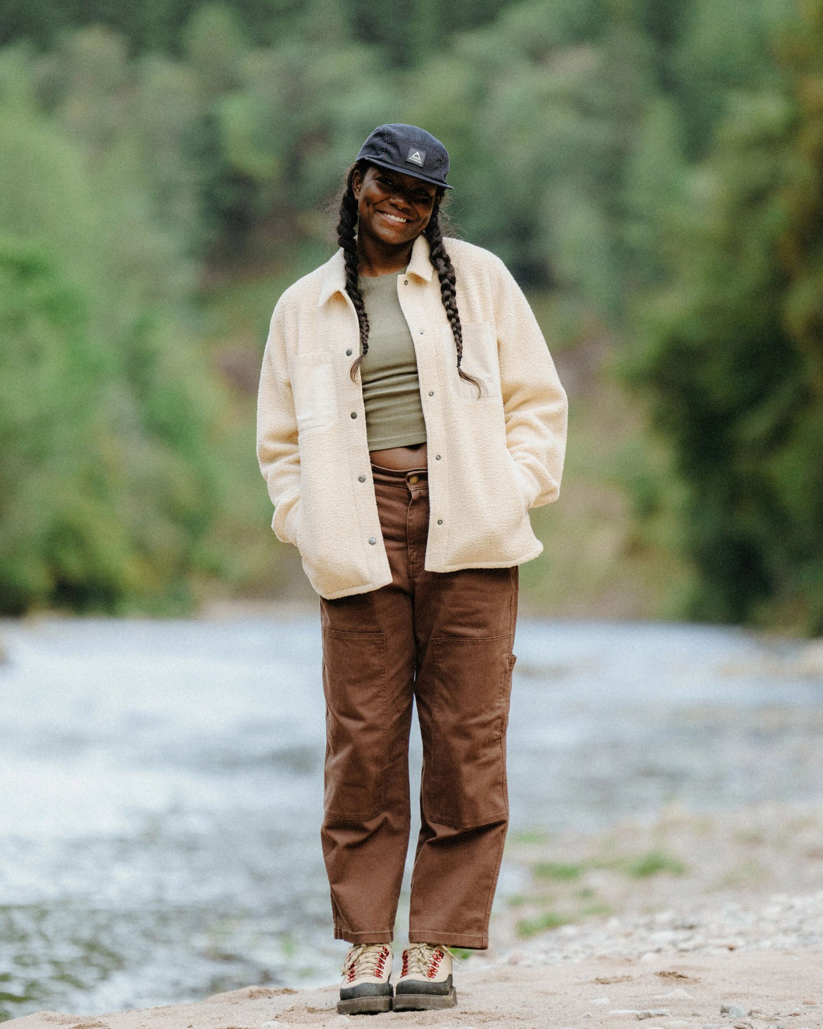 Rappel Sherpa Oversized Shirt - Oat - Lifestyle