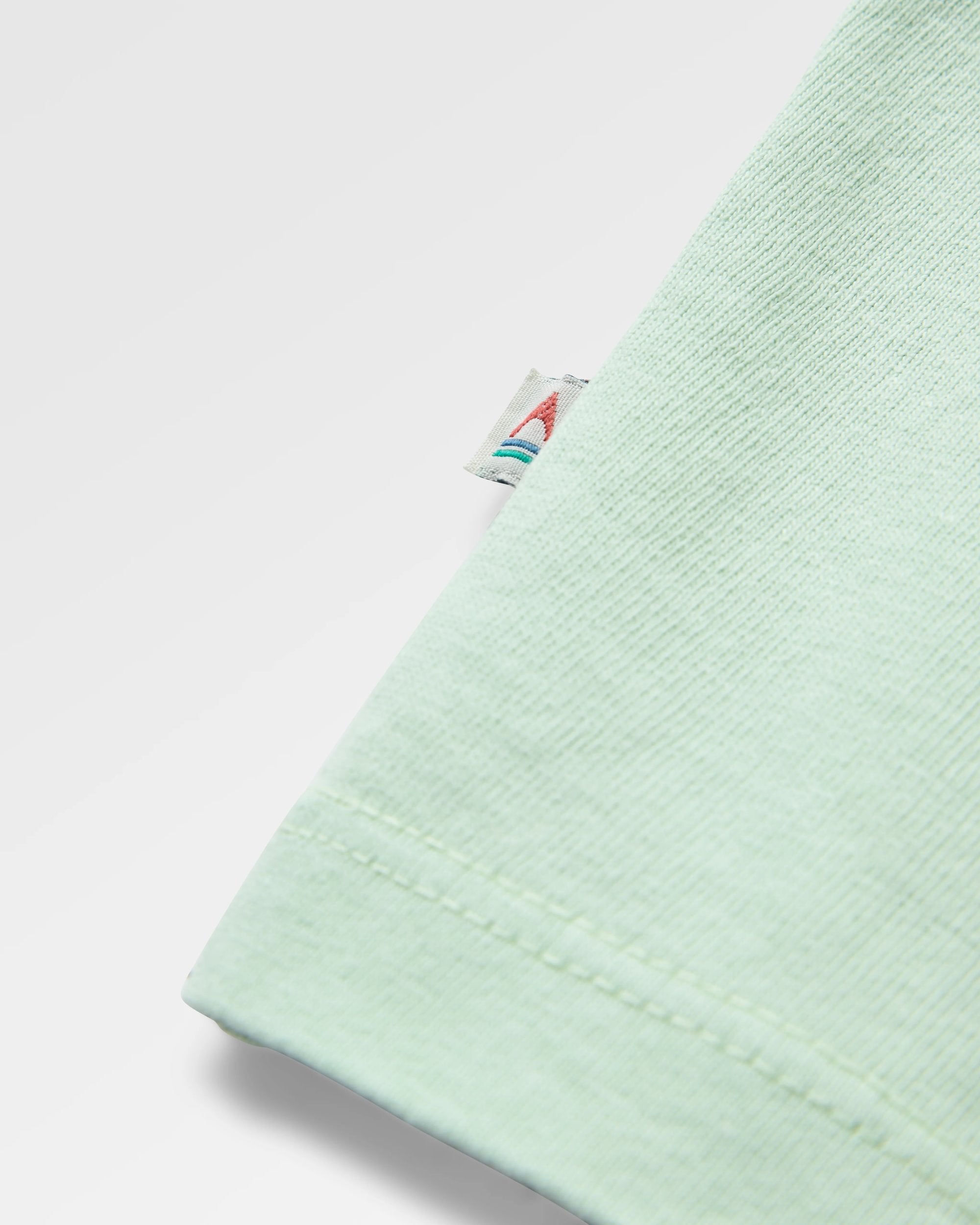 Classic Recycled Cotton T-Shirt - Spearmint - Flatlay