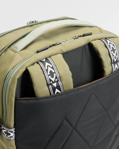 Boondocker Expandable Travel Pack - Pistachio/Misty Grey - Flatlay