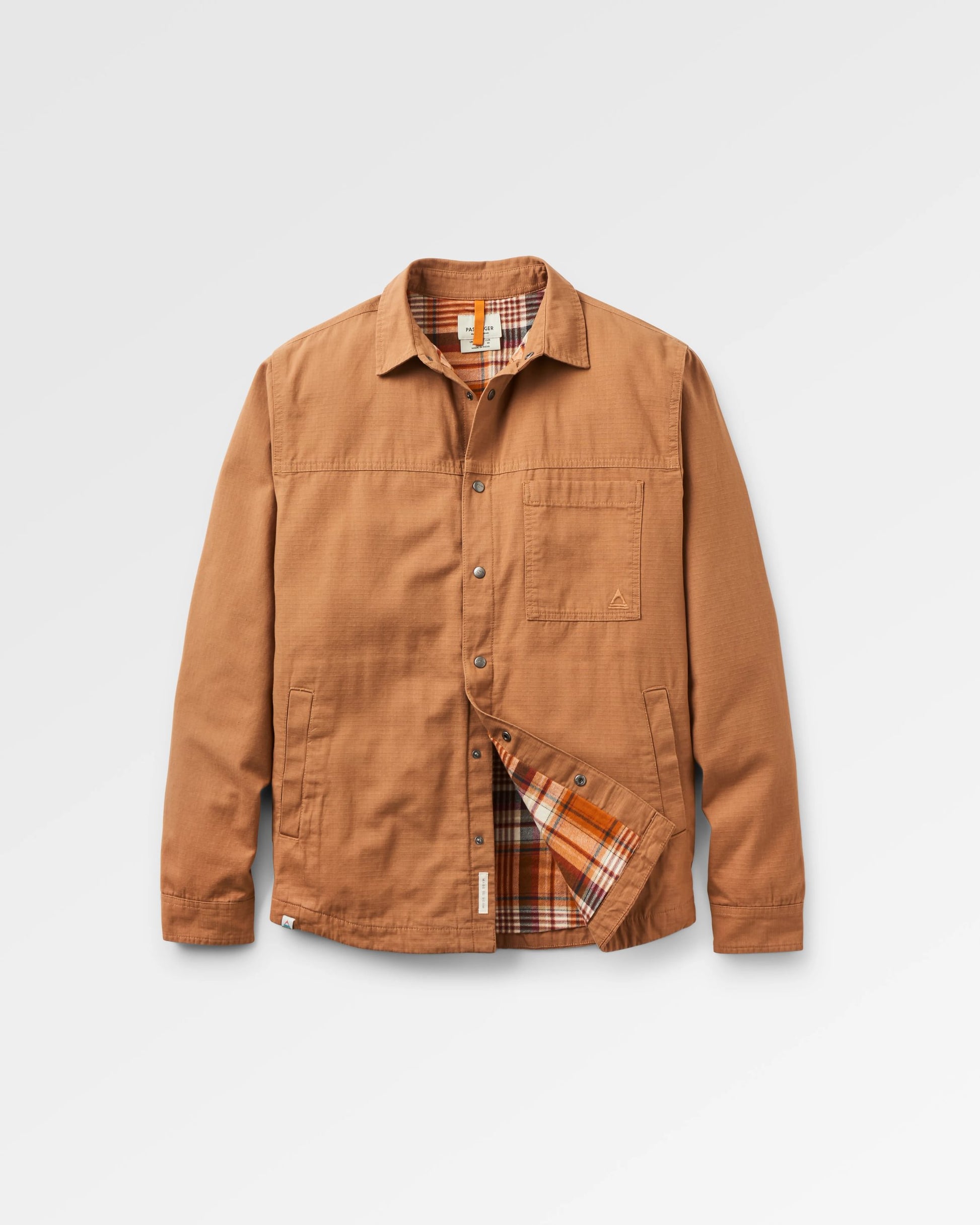 Way Flannel Lined Shirt - Toffee - Flatlay