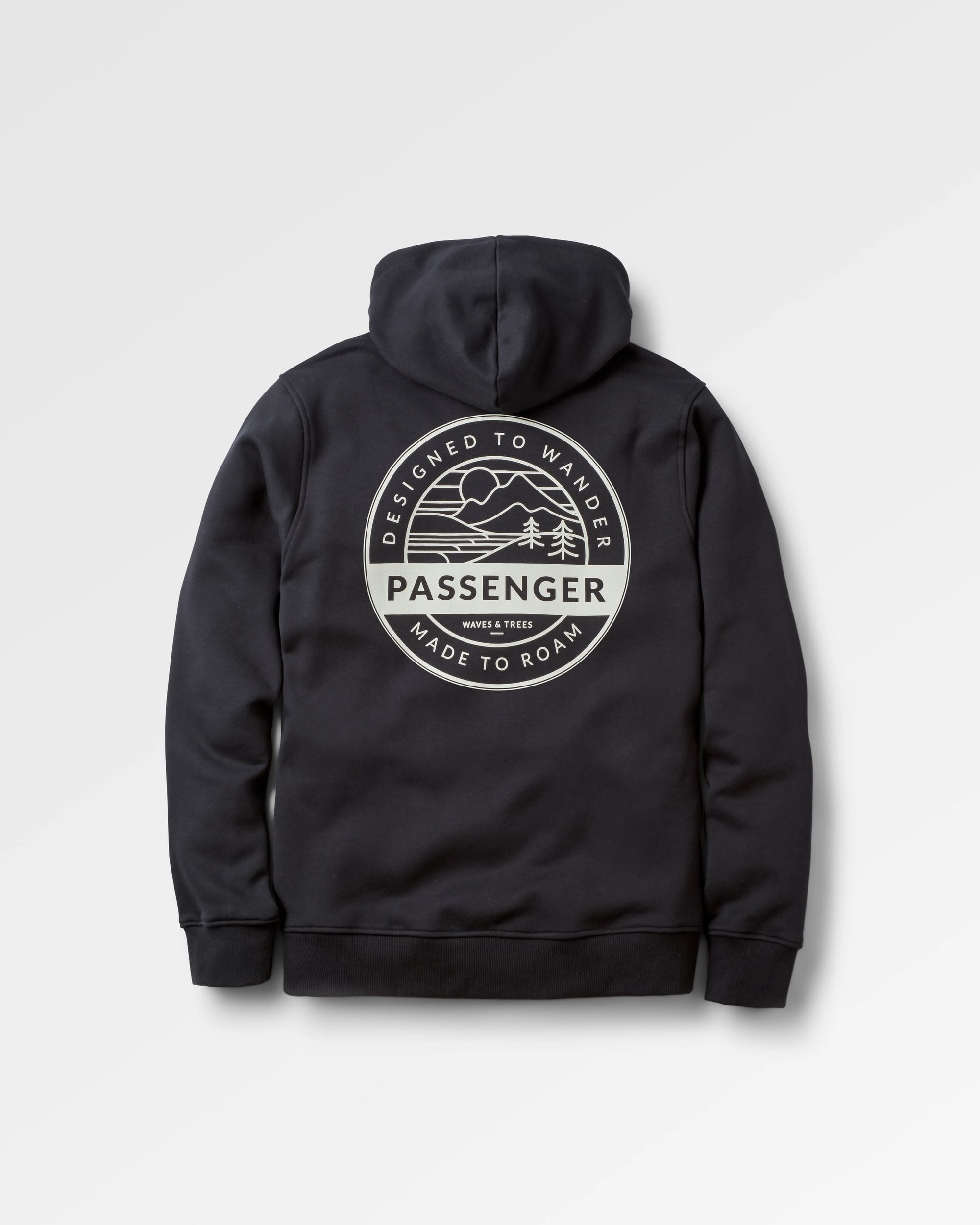 Odyssey Organic Cotton Hoodie - Black - Flatlay
