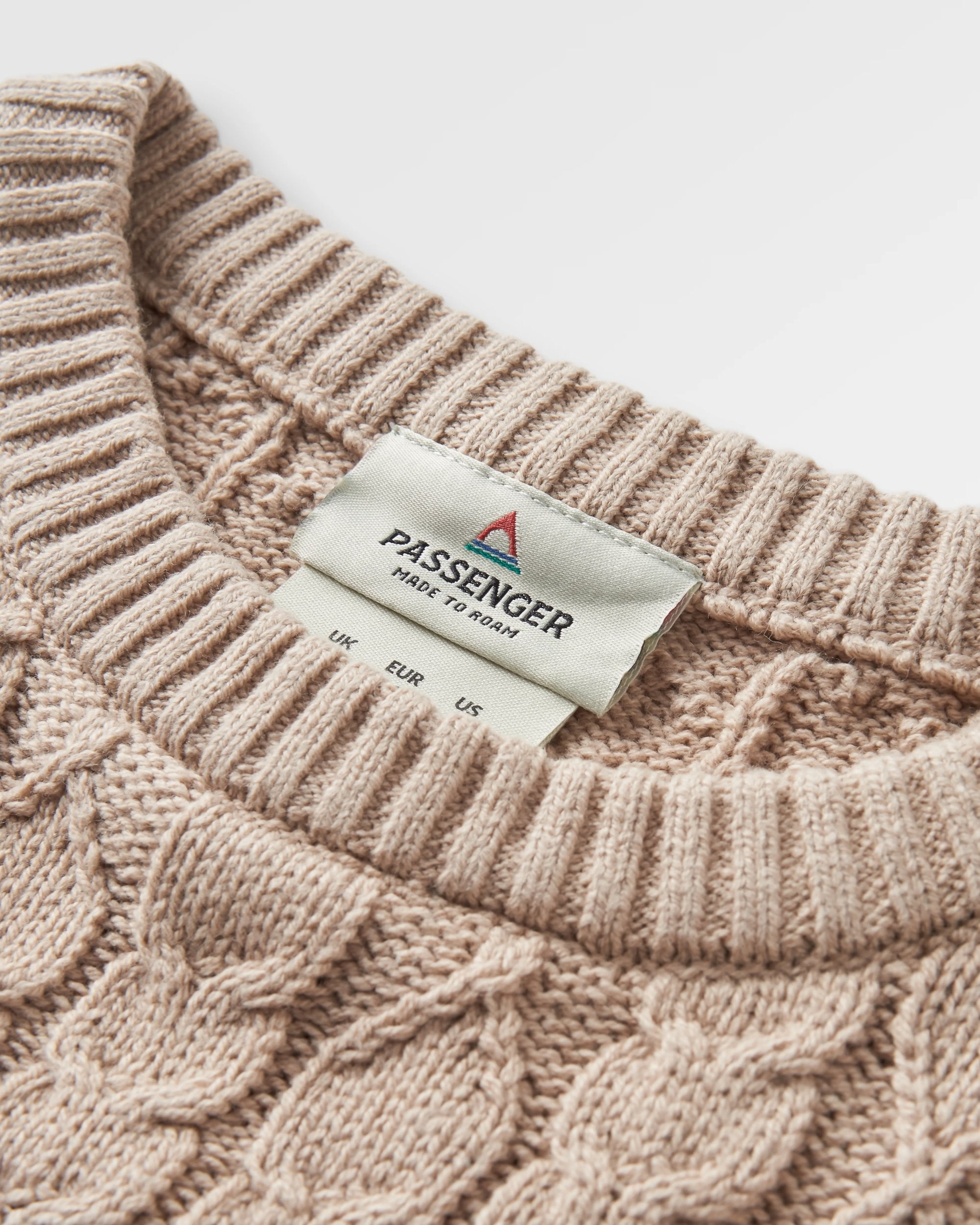 Homely Short Sleeve Knitted Jumper - Simply Taupe - Flatlay