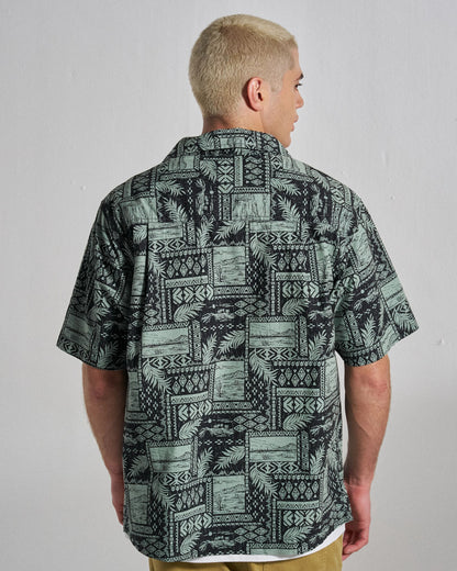 Acreage Shirt - Patchwork Faded Black - Studio Model