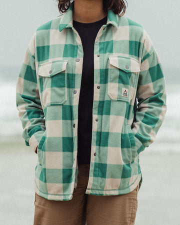 East Polar-Fleece-Hemd - Greenlake Büffelkaro