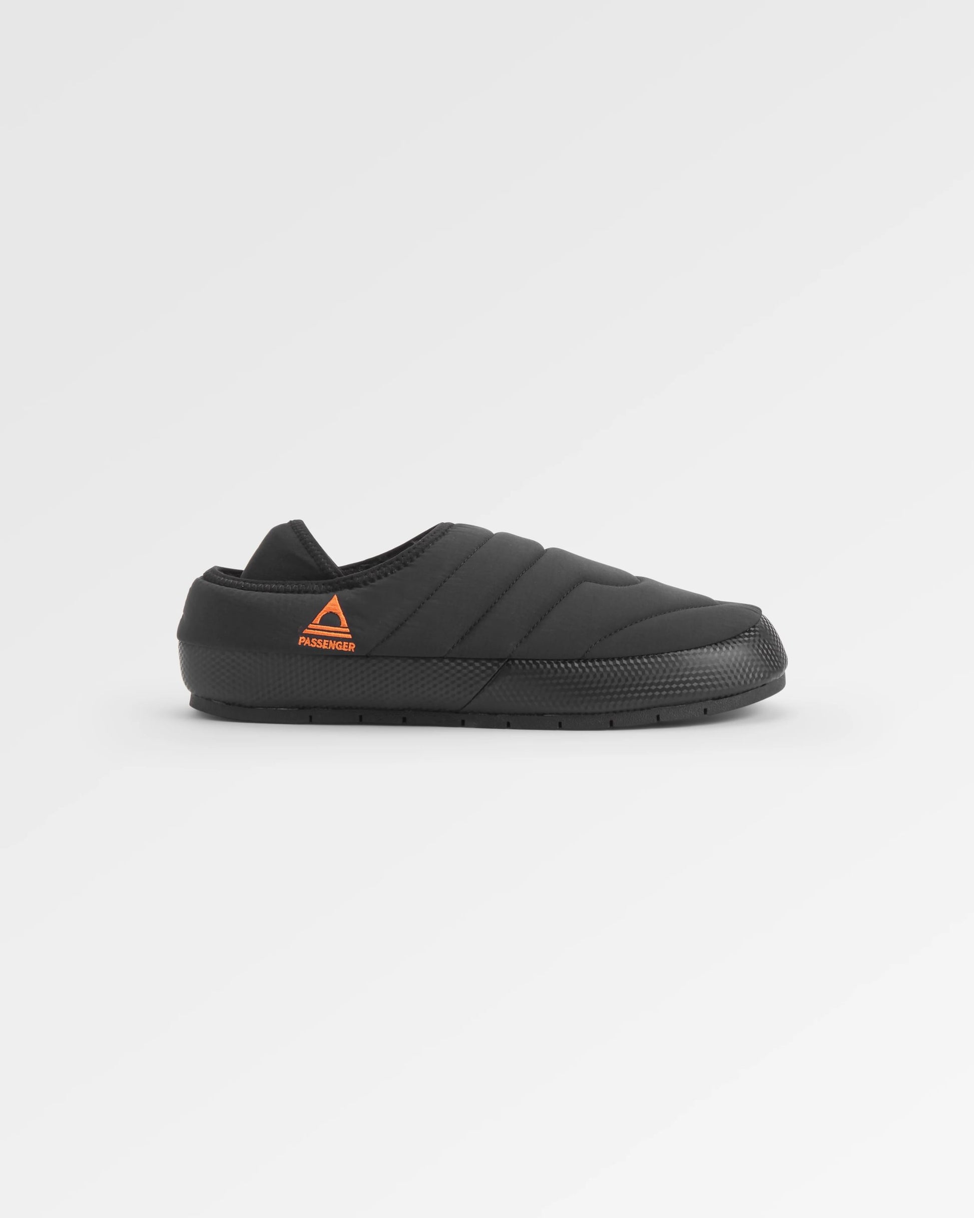 Hearth Men's Slipper - Black - Flatlay