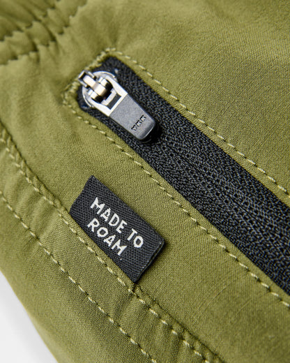 Traveller Organic All Purpose Short 2.0 - Khaki - Flatlay