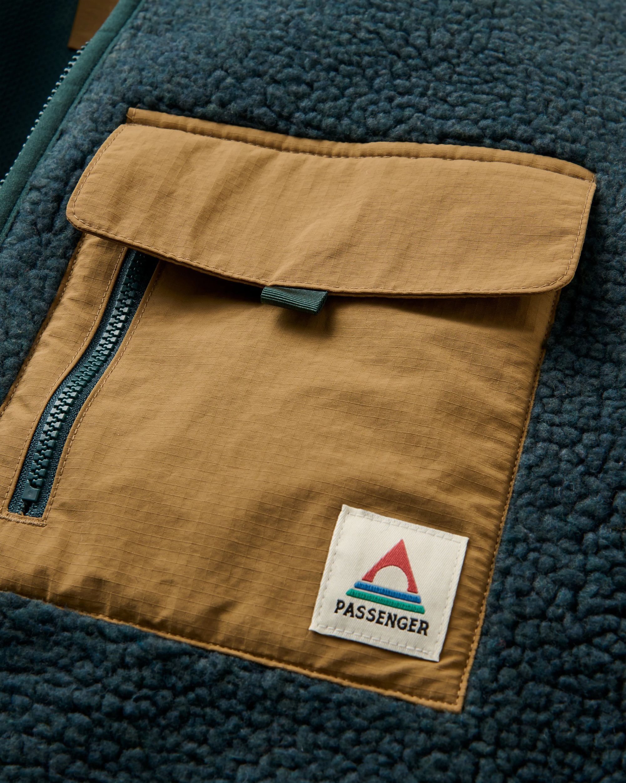 Valiant Deep Pile Fleece - Dark Fern  - Flatlay