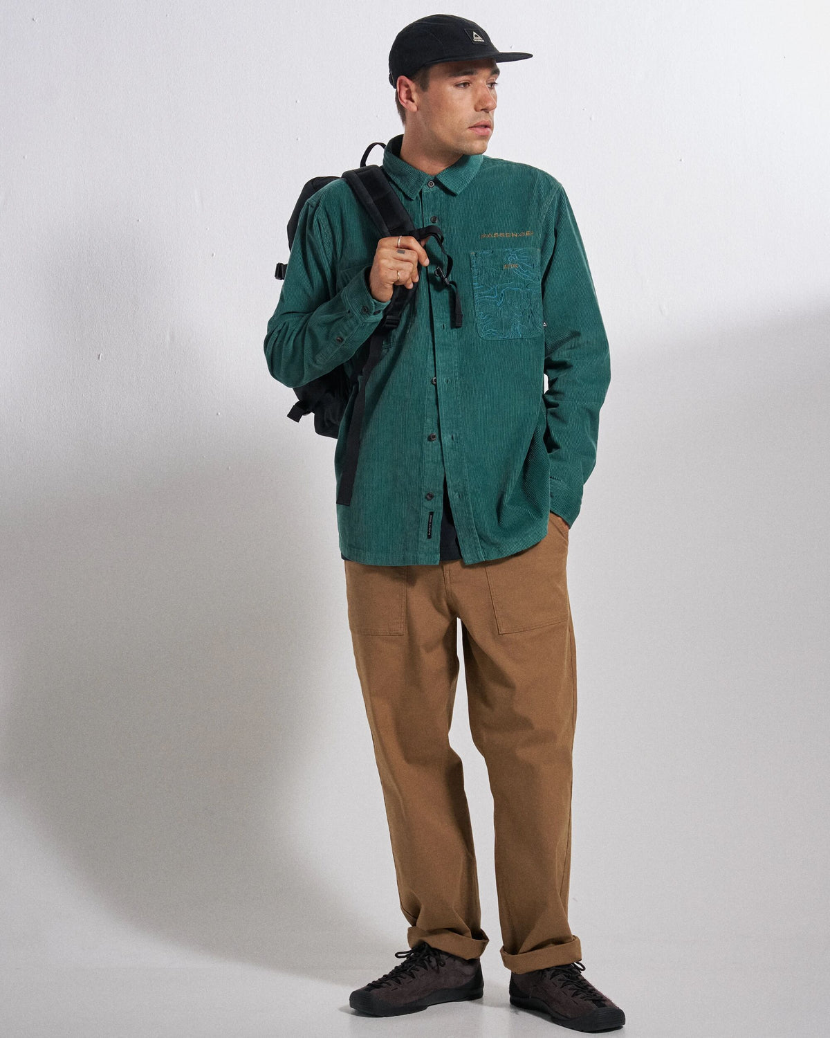 Backcountry Cord LTD Shirt - Deep Ocean - Studio Model