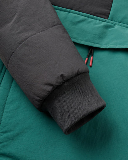 Oceanic Insulated Anorak - Faded Black/Deep Ocean - Flatlay