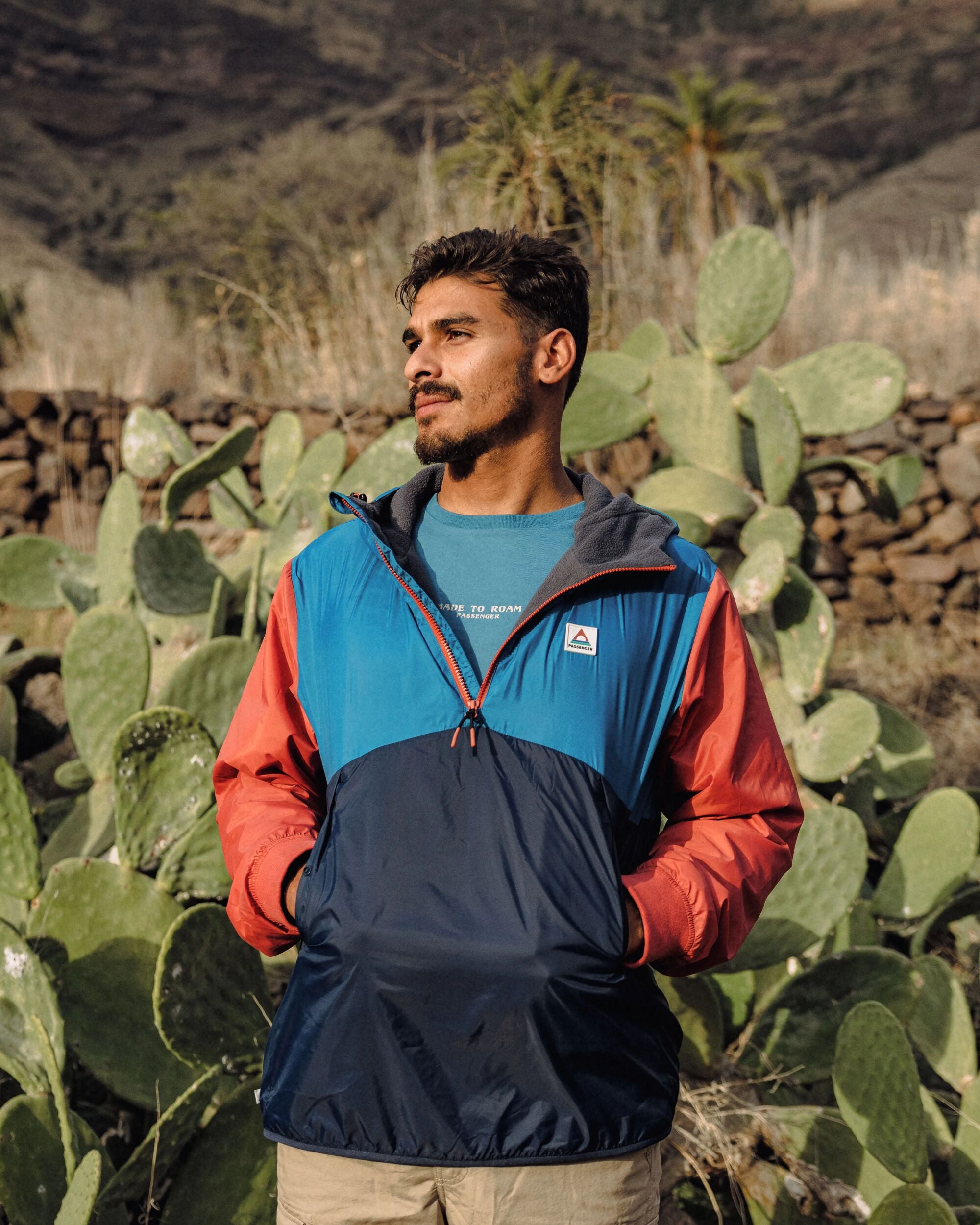 Dusk Recycled Insulated Anorak - Blue Steel - Lifestyle