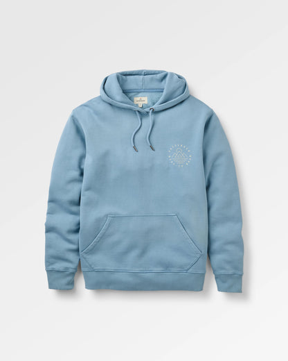 Escapism Hoodie - Faded Denim - Flatlay