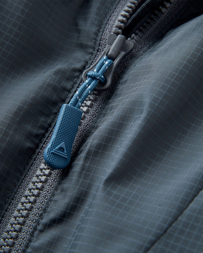 Viento Recycled Windshell Anorak - Charcoal - Flatlay