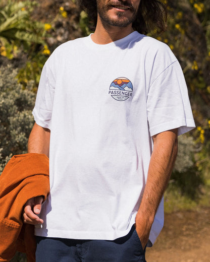 Laidback Recycled Cotton Relaxed Fit T-Shirt - White - Lifestyle